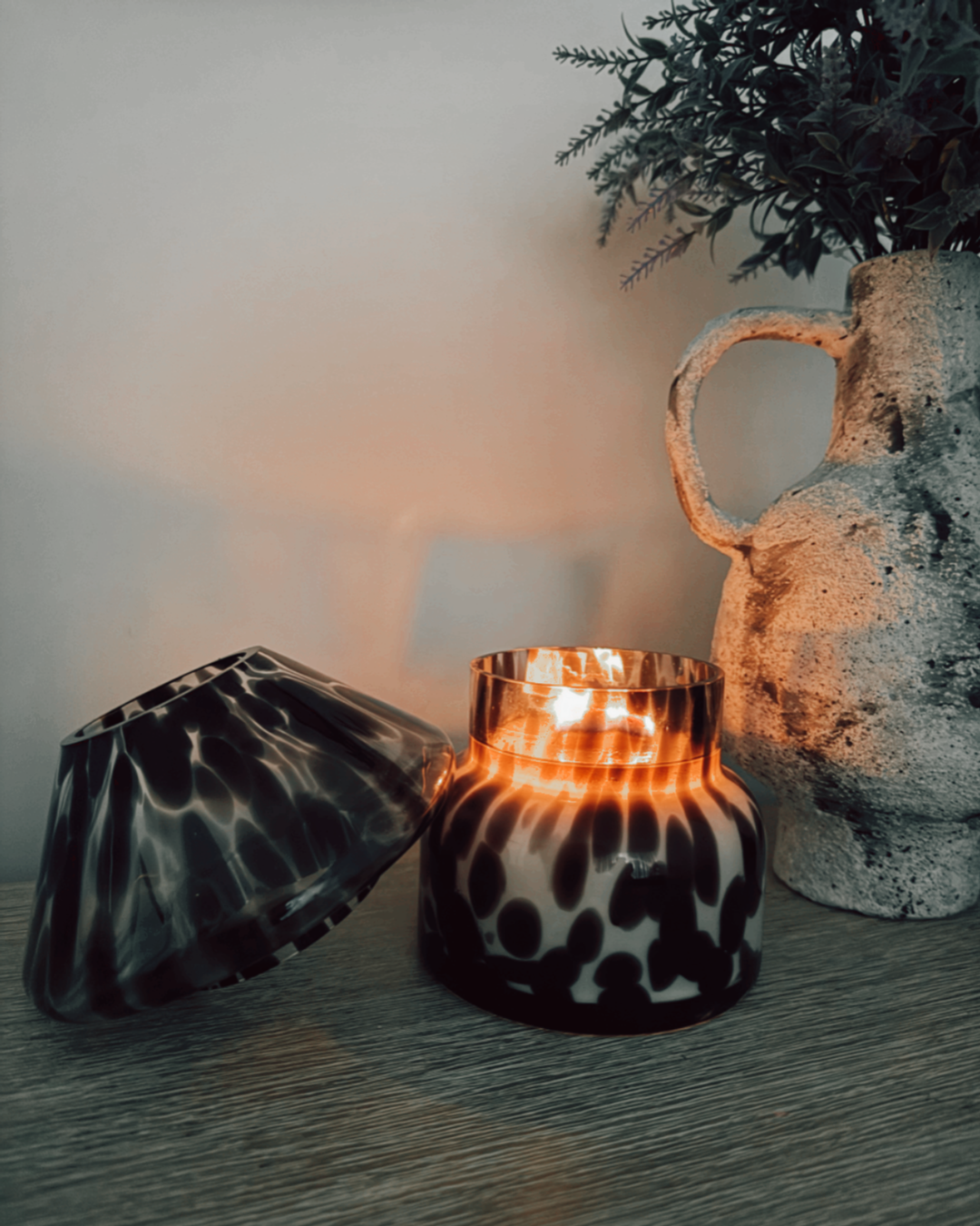 Lamp candle Cheetah