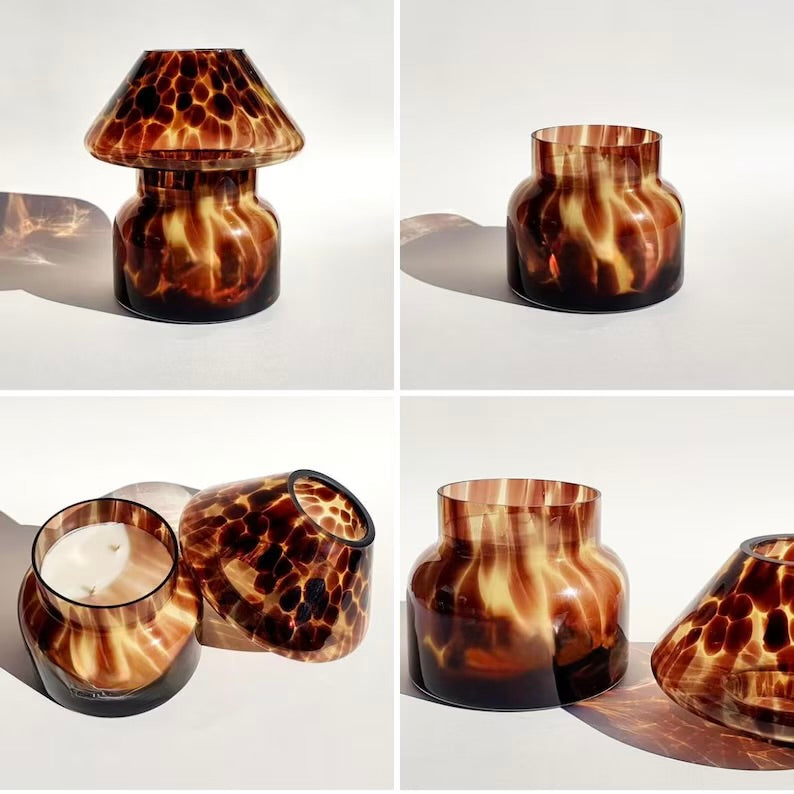 Lamp candle tortoise shell