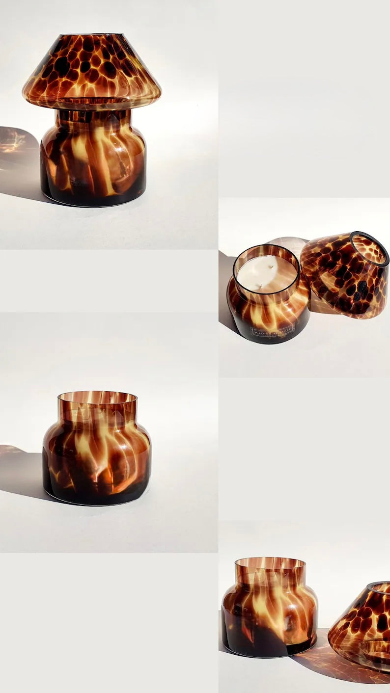 Lamp candle tortoise shell