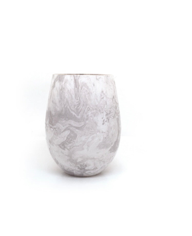 Marble stemless candles