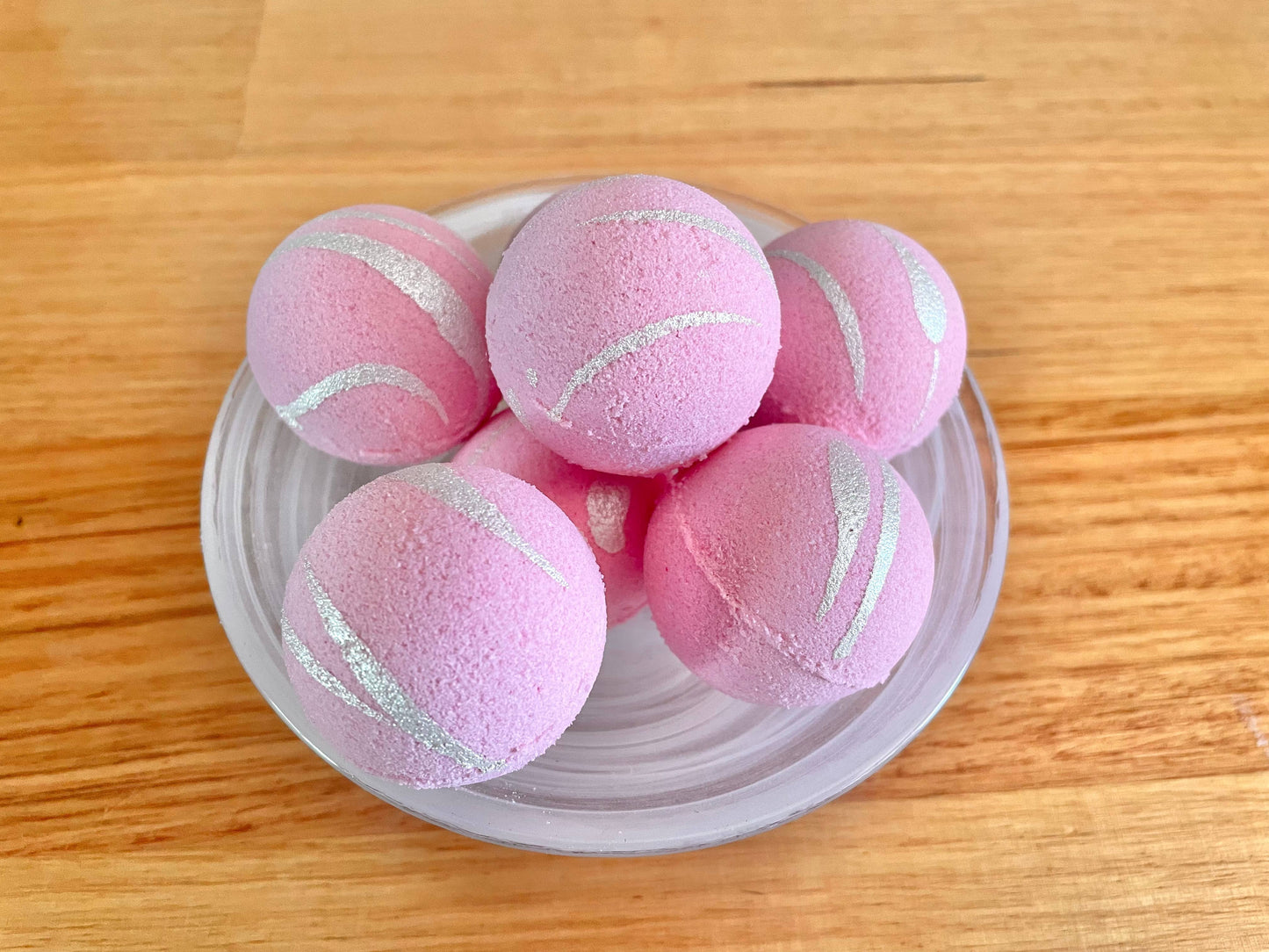 Handmade Mini Goat Milk Bath Bombs goat milk bath bomb styled flat lay by ByGeorgee