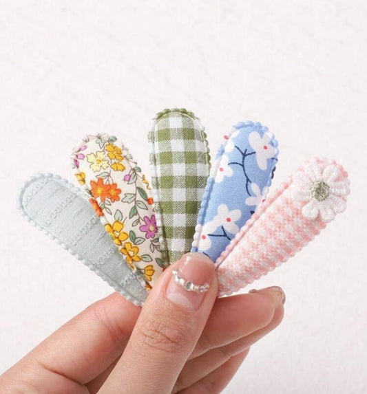 Whimsical Fabric Hair Clip Collection gift set by ByGeorgee