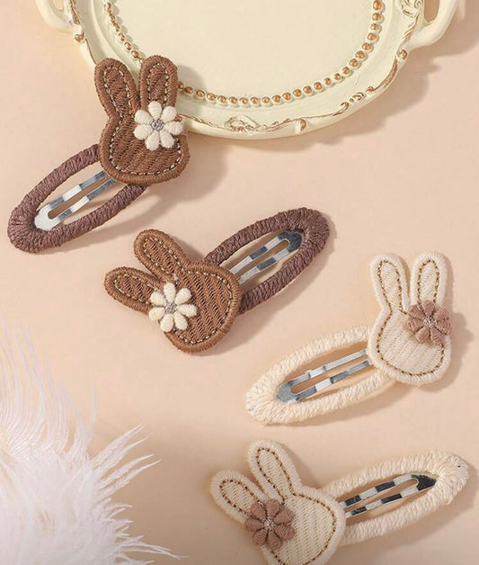 Sweet Bunny hair clips hair accessories by ByGeorgee