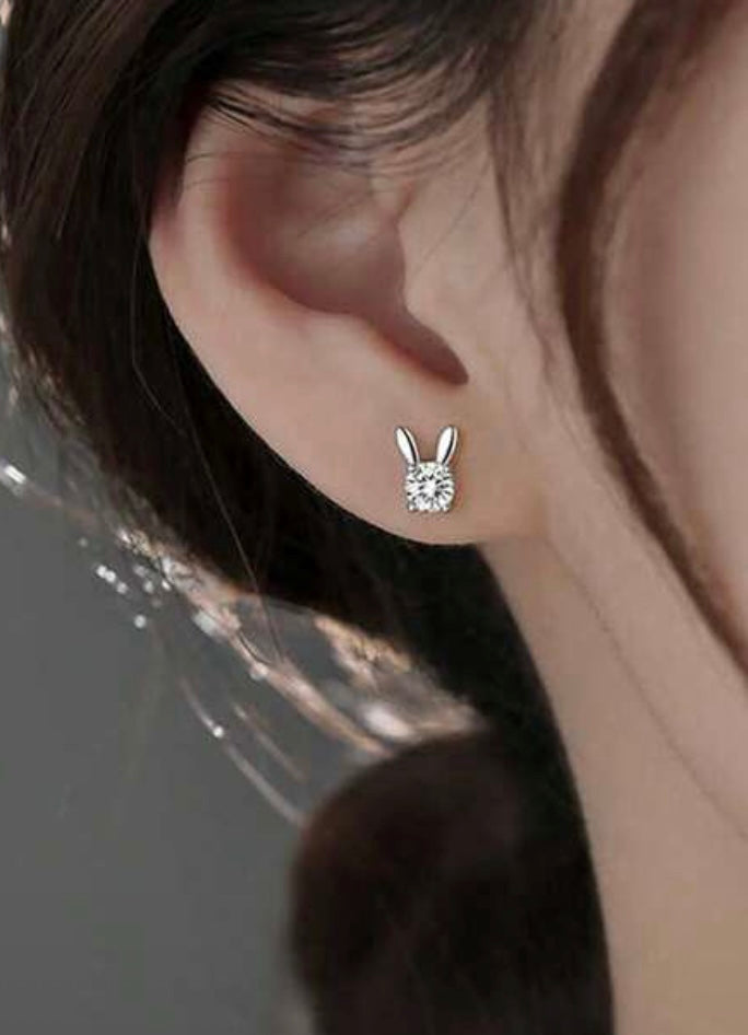 Luna Bunny Studs earrings alternate view by ByGeorgee