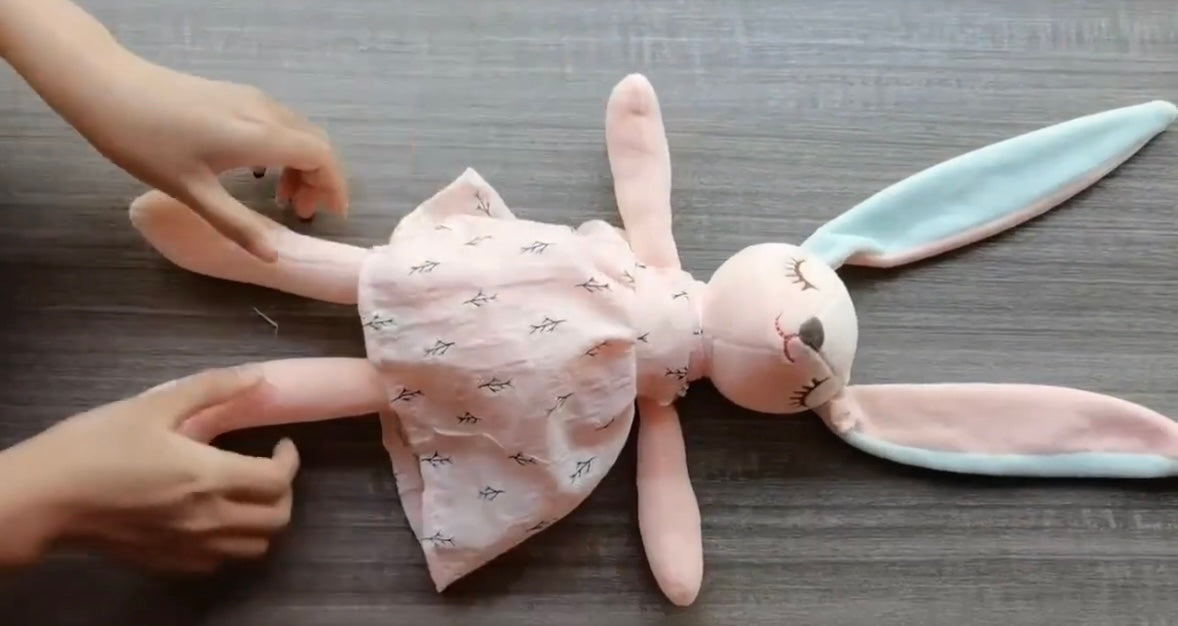 The Sweet Dreams Collection: Long-Eared Bunny Plushies gift set alternate view by ByGeorgee