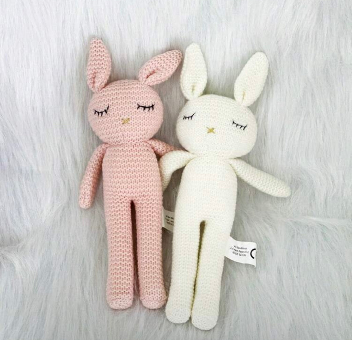 The Cozy Cuddle-Knit bunnies alternate view by ByGeorgee