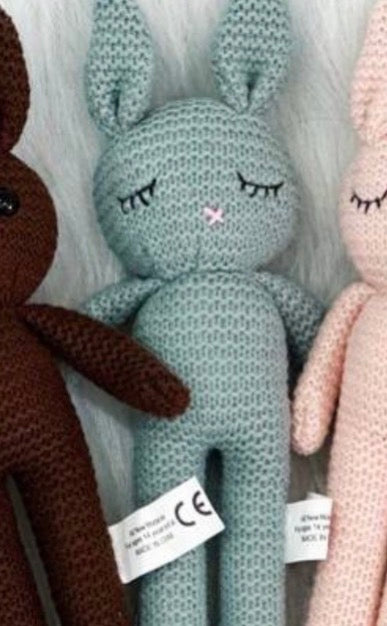The Cozy Cuddle-Knit bunnies packaging view by ByGeorgee