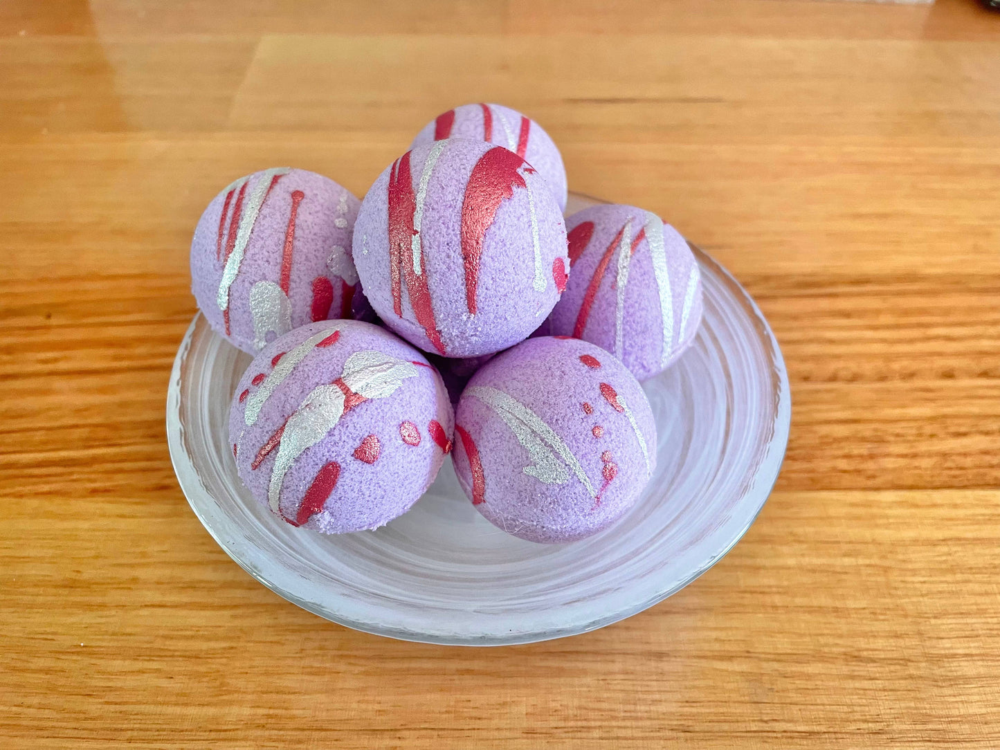 Handmade Mini Goat Milk Bath Bombs goat milk bath bomb lifestyle view by ByGeorgee