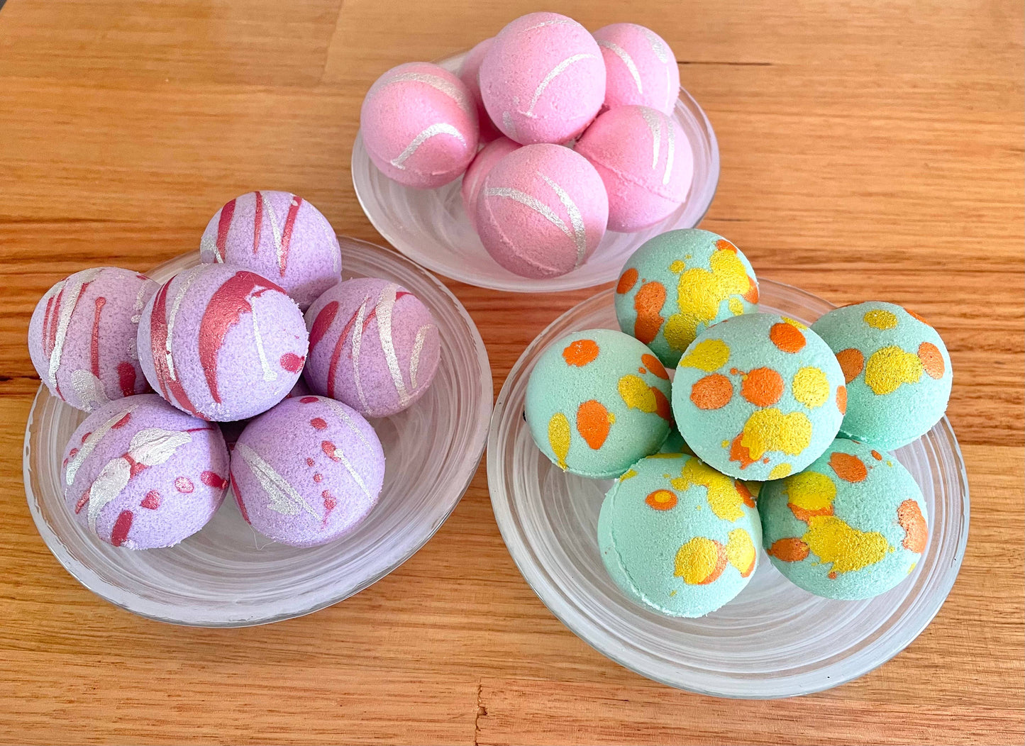 Handmade Mini Goat Milk Bath Bombs goat milk bath bomb packaging view by ByGeorgee